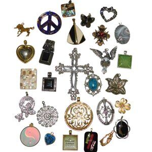 Pendants For Any Necklace, Peace Sign, Unicorn, Butterflies, Hearts & More